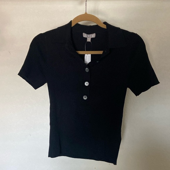 J. Crew Button Short Sleeve Top, Size Medium - Picture 10 of 11